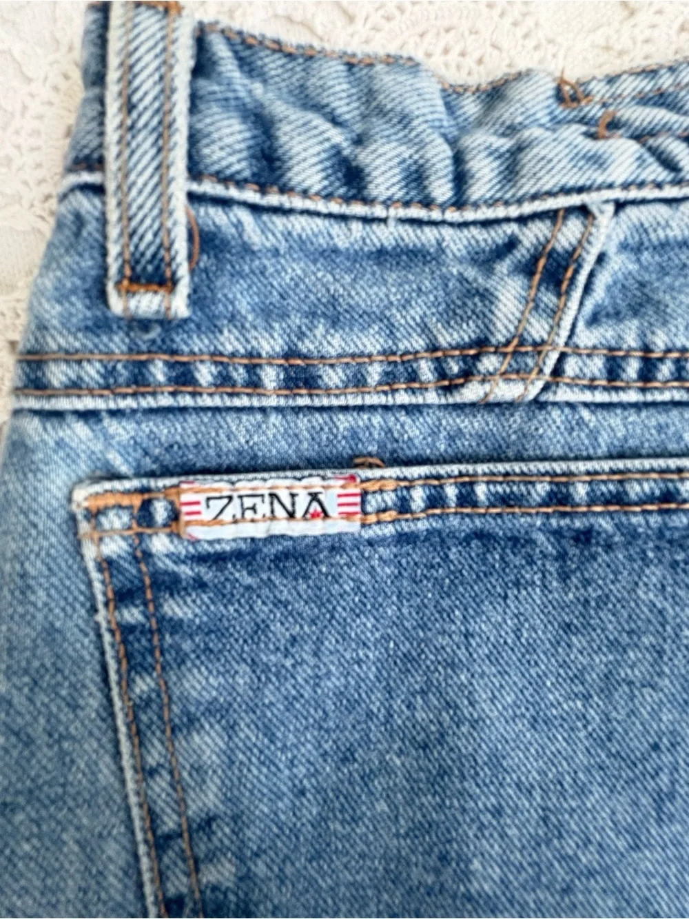 Zena Vintage Light Blue Denim Jeans 13